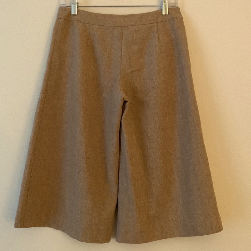TABITHA. Tan Culotte with patch pockets. Wool ble… - image 3